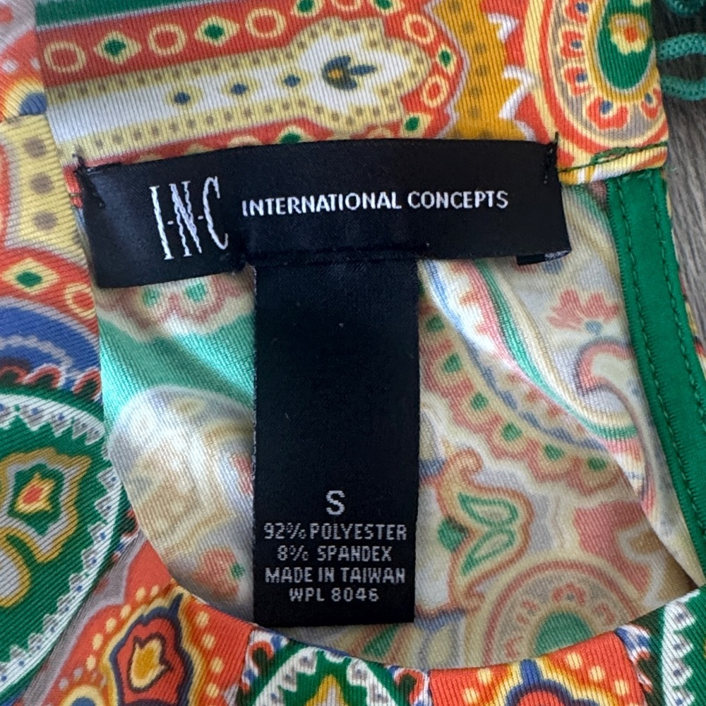 INC International Concepts Multicolor Paisley dress - Picture 3 of 6